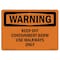 Signmission OSHA Warning Sign, 10" Height, Rigid Plastic, Keep Off Containment Berm Use Walkways Only, Landscape OS-WS-P-1014-L-12211 - alternate 1